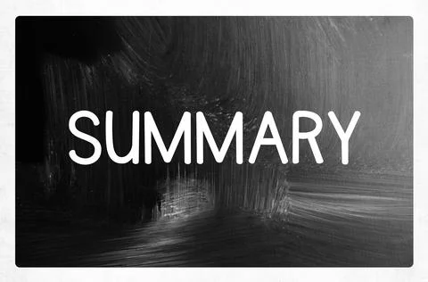 Summary concept Stock Photos