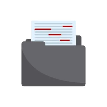 Summary editor icon flat isolated 스톡 일러스트