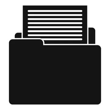 Summary editor icon, simple style 스톡 일러스트