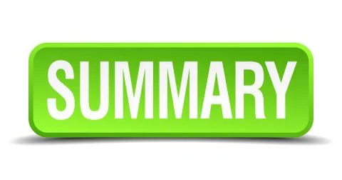Summary green 3d realistic square isolated button 스톡 일러스트