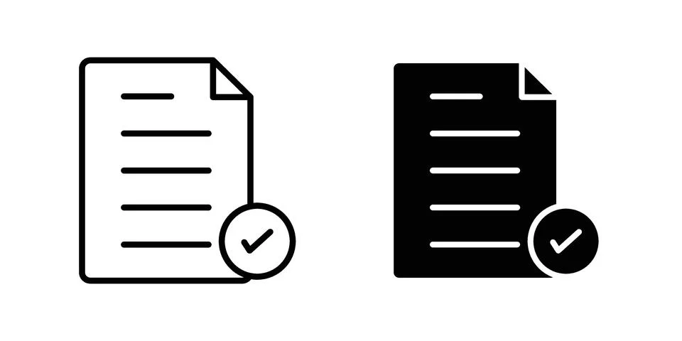Summary icon illustration vector, icon set for apps Stock Illustration