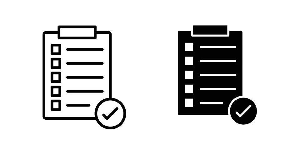 Summary icon set. Vector EPS 10 Stock Illustration