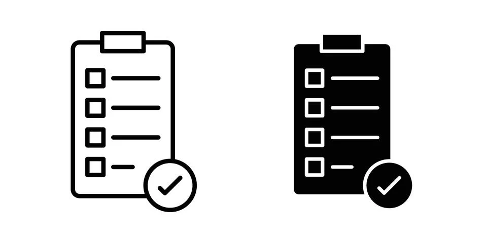 Summary icon vector, illustration icon set Stock Illustration