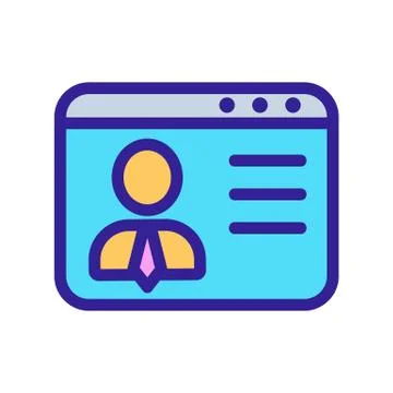 Summary icon vector. Isolated contour symbol illustration 스톡 일러스트