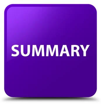 Summary purple square button Stock Illustration