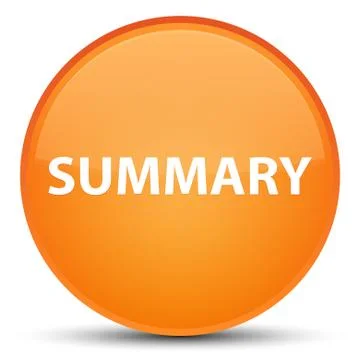 Summary special orange round button Stock Illustration
