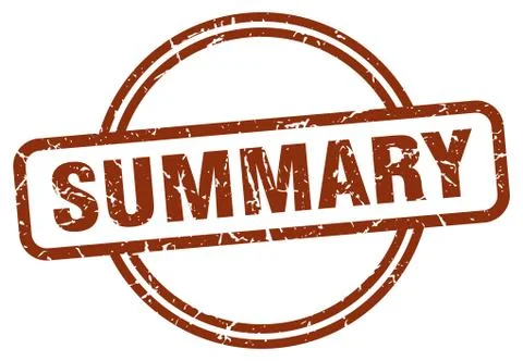 Summary stamp Stock Illustration