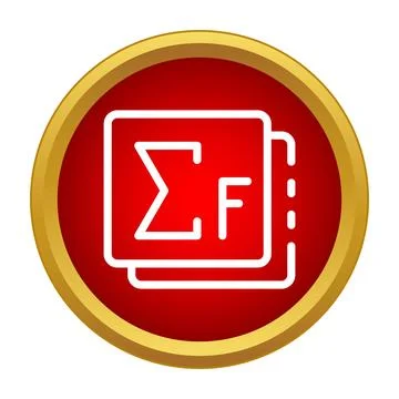 Summation formula icon representing calculation and science 스톡 일러스트