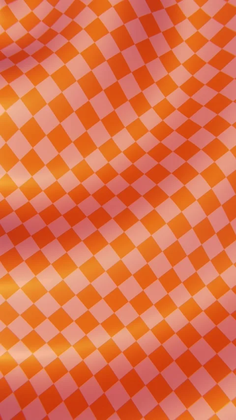 Summer 3D vertical loop animation checkers textured wave curve flowing pattern Stock Footage 312748548