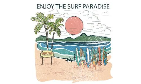 Summer abstract art. Illustrazione stock