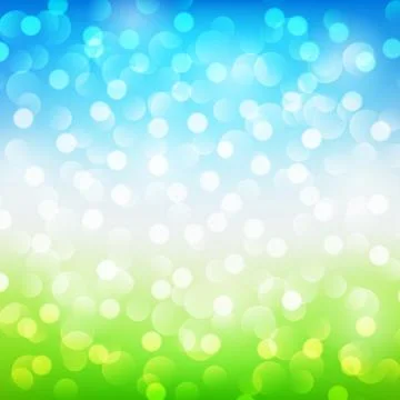 Summer abstract background with bokeh. Vector illustration Stock Illustration