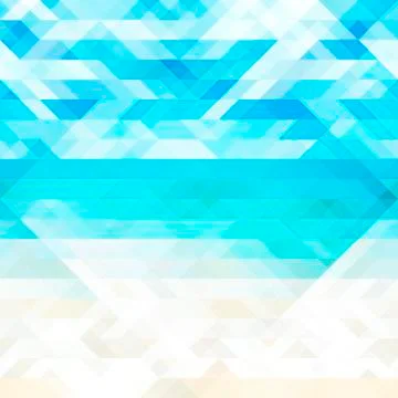 Summer abstract geometric background Stock Illustration