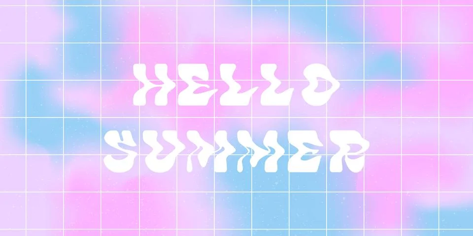 Summer abstract liquid background layout. Stock Illustration