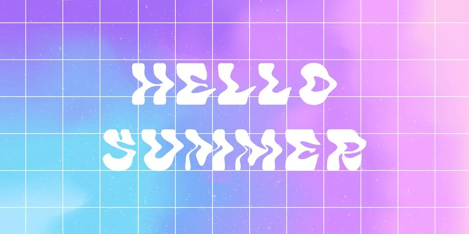 Summer abstract liquid background layout. Stock Illustration