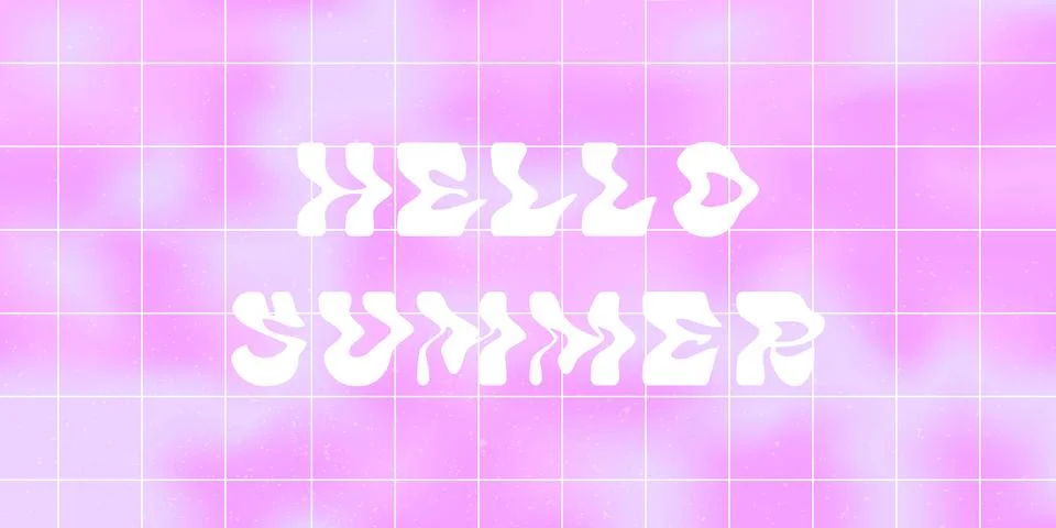 Summer abstract liquid background layout. Stock Illustration