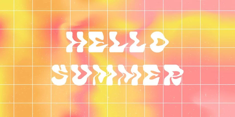 Summer abstract liquid background layout. Stock Illustration