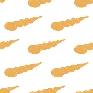 Summer abstract seamless pattern of marine plants. Stock Illustration