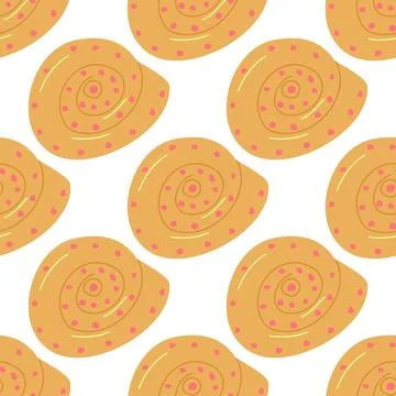 Summer abstract seamless pattern of marine plants. Illustrazione stock