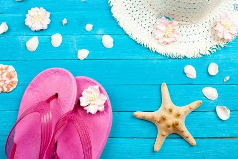 Summer accessories Foto stock