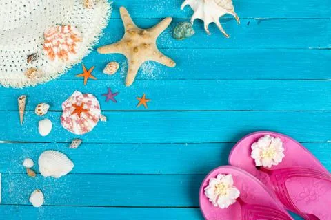 Summer accessories Stock Photos