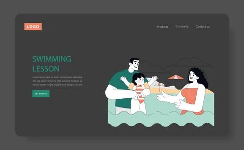 Summer Activities. Flat Vector Illustration Ilustración de archivo