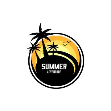 SUMMER ADVENTURE Stock Illustration