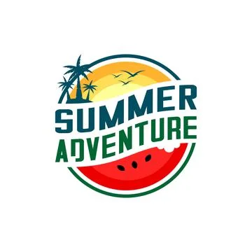 SUMMER ADVENTURE VECTOR Stock Illustration