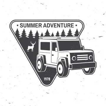 Summer adventure. Vector illustration Concept for shirt or logo, print, stamp or Stock Illustration