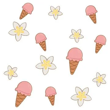 Summer and beach background vector illustration Stock Illustration