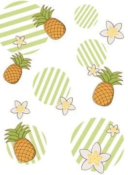 Summer and beach background vector illustration Stock Illustration