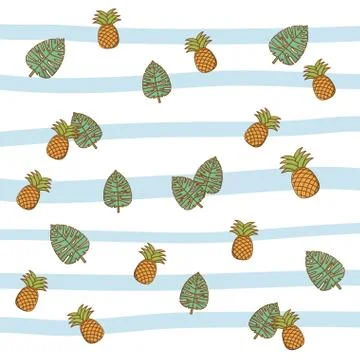 Summer and beach background vector illustration Stock Illustration