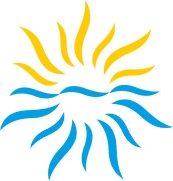 SUMMER AND SUN Stock Illustration