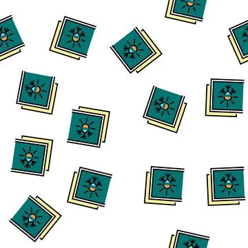 Summer and winter insulation layer vector seamless pattern Illustrazione stock