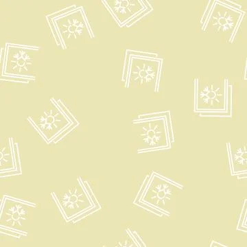 Summer and winter insulation layer line seamless pattern Stock Illustration