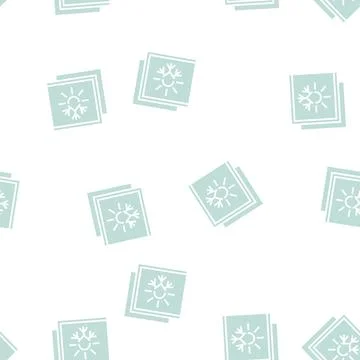 Summer and winter insulation layer glyph seamless pattern 库存插图