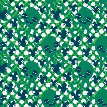 Summer animals seamless octopus pattern for wrapping paper and kids Stock Illustration