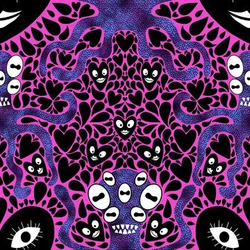 Summer animals seamless octopus pattern for wrapping paper and kids Stock Illustration