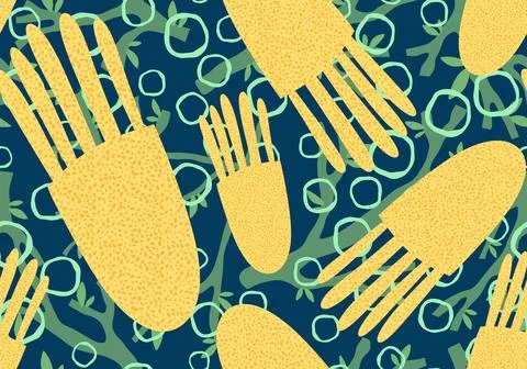 Summer animals seamless octopus pattern for wrapping paper and kids Stock Illustration