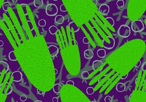 Summer animals seamless octopus pattern for wrapping paper and kids Stock Illustration