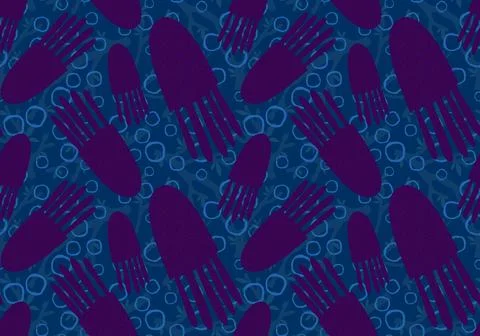 Summer animals seamless octopus pattern for wrapping paper and kids Stock Illustration