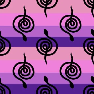 Summer animals seamless snake pattern for wrapping paper and new 2025 year 스톡 일러스트