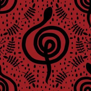 Summer animals seamless snake pattern for wrapping paper and new 2025 year 스톡 일러스트