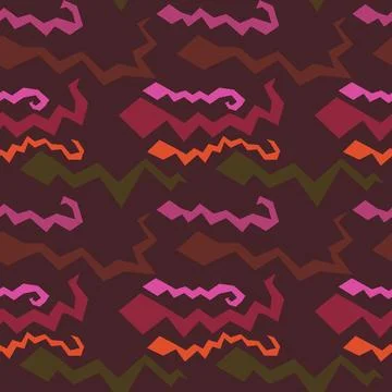 Summer animals seamless snake pattern for wrapping paper and new 2025 year Stock Illustration