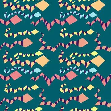 Summer animals seamless snake pattern for wrapping paper and new 2025 year Stock Illustration