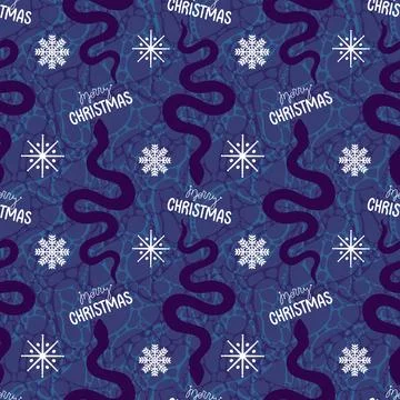 Summer animals seamless snake pattern for wrapping paper and new 2025 year イラスト素材