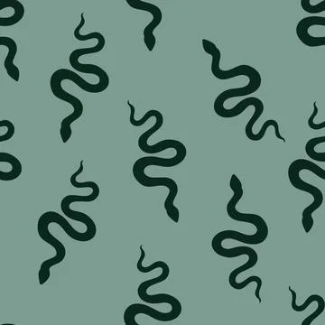 Summer animals seamless snake pattern for wrapping paper and new 2025 year イラスト素材