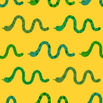 Summer animals seamless snake pattern for wrapping paper and new 2025 year 스톡 일러스트