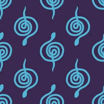 Summer animals seamless snake pattern for wrapping paper and new 2025 year 스톡 일러스트