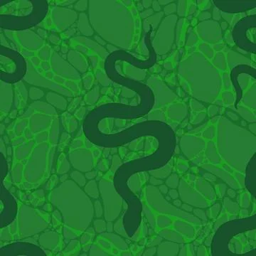 Summer animals seamless snake pattern for wrapping paper and new 2025 year 스톡 일러스트