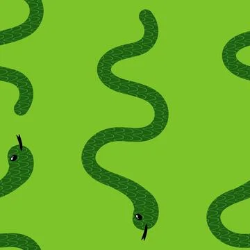Summer animals seamless snake pattern for wrapping paper and new 2025 year イラスト素材